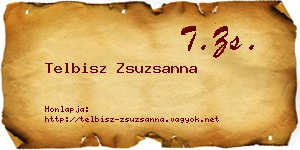 Telbisz Zsuzsanna névjegykártya